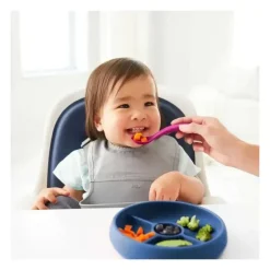 Oxo Plates & Bowls|Dishes, Utensils & Food Containers*- Tot Silicone Divided Dinner Plate, Navy