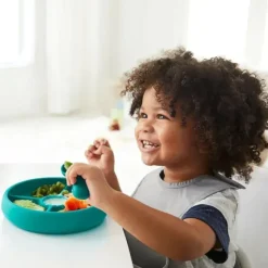Oxo Plates & Bowls|Dishes, Utensils & Food Containers*- Tot Silicone Divided Plate, Teal