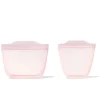 Oxo Food Jars & Snack Cups|Dishes, Utensils & Food Containers*- Tot Silicone Reusable Bags - 2 Piece Cup And Snack Set, Blossom