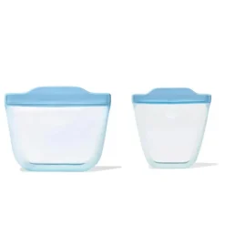 Oxo Food Jars & Snack Cups|Dishes, Utensils & Food Containers*- Tot Silicone Reusable Bags - 2 Piece Cup And Snack Set, Dusk