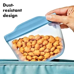 Oxo Food Jars & Snack Cups|Dishes, Utensils & Food Containers*- Tot Silicone Reusable Bags - 2 Piece Cup And Snack Set, Dusk