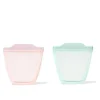 Oxo Food Jars & Snack Cups|Dishes, Utensils & Food Containers*- Tot Silicone Reusable Bags 2 Pc Stand Up Cup Set, Opal And Blossom