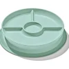 Oxo Plates & Bowls|Dishes, Utensils & Food Containers*- Tot Stick & Stay Suction Divided Plate, Opal