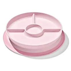 Oxo Plates & Bowls|Dishes, Utensils & Food Containers*- Tot Stick and Stay Suction Divided Plate, Blossom