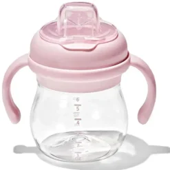 Oxo Straw, Sippy & Training Cups|Dishes, Utensils & Food Containers*- Tot Transitions Soft Spout Sippy Cup with Removable Handles, Blossom