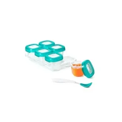 Oxo Food Storage*Tot Baby Block Freezer Storage Containers 2 oz - Teal