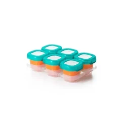 Oxo Food Storage*Tot Baby Block Freezer Storage Containers 2 oz - Teal