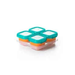 Oxo Food Jars & Snack Cups|Dishes, Utensils & Food Containers*Tot Baby Blocks Freezer Storage Containers 4 oz - Teal