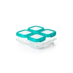 Oxo Food Jars & Snack Cups|Dishes, Utensils & Food Containers*Tot Baby Blocks Freezer Storage Containers 4 oz - Teal