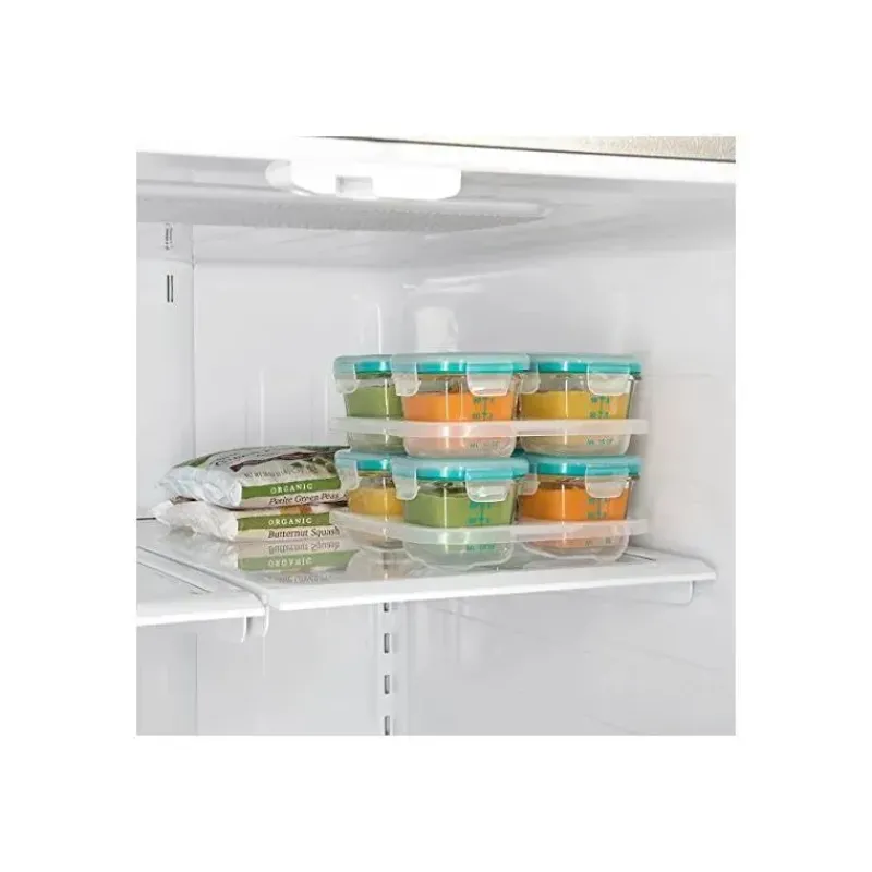 Oxo Food Storage*Tot Glass Baby Blocks 4 oz - Teal