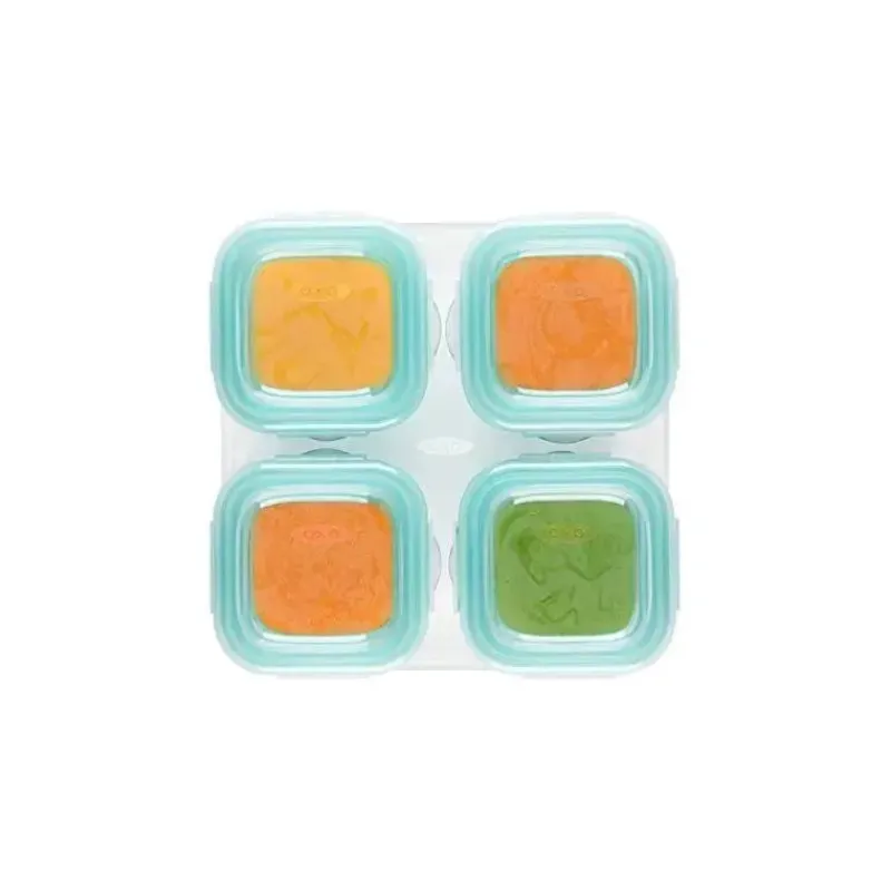 Oxo Food Storage*Tot Glass Baby Blocks 4 oz - Teal