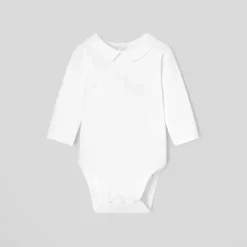 Patachou Baby Onesies & Bodysuits*- Baby Boy Bodysuit Long Sleeved Knit, White