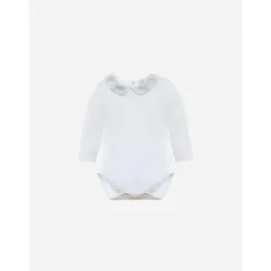 Patachou Baby Onesies & Bodysuits*- Baby Boy White Jersey Body Knit