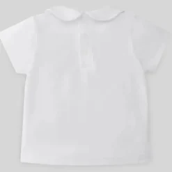 Paz Rodriguez Baby Tops*- Baby Boy Knit T-Shirt Confort V22, White