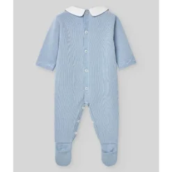 Paz Rodriguez Baby Sleepwear*- Baby Boy Knit Newborn Romper Vento, Sky Blue