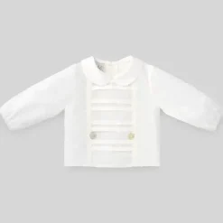 Paz Rodriguez Baby Tops*- Baby Boy Woven Newborn Blouse Dulzura, Cream