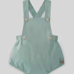 Paz Rodriguez Baby One-Pieces*- Baby Boy Woven Romper Prado, Green Lake