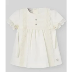 Paz Rodriguez Baby Sets*- Baby Girl Dress & Bloomer Set, Cream