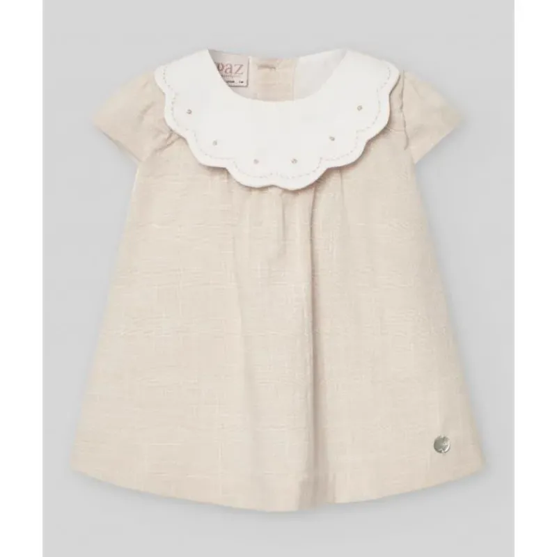 Paz Rodriguez Dresses|Baby Dresses & Skirts*- Baby Girl Woven Newborn Dress Lino, Linen