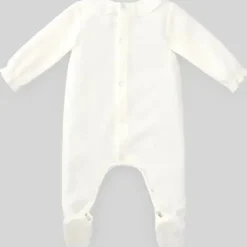 Paz Rodriguez Baby Onesies & Bodysuits*- Baby Girl Knit Newborn Romper Dulzura, Cream