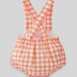 Paz Rodriguez Baby One-Pieces*- Baby Girl Woven Romper Milu, Tangerine