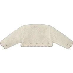 Paz Rodriguez Baby Coats, Sweaters & Jackets*- Baby Girl Knit Newborn Cardigan Pio Pio, Mist Pink/Cream