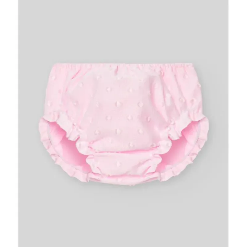 Paz Rodriguez Baby Sets*- Baby Girl Set Woven Newborn Dress + Bloomers Linda, Chalk Pink