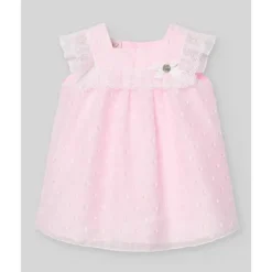Paz Rodriguez Dresses|Baby Dresses & Skirts*- Baby Girl Woven Newborn Dress Linda, Chalk Pink
