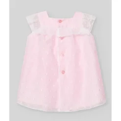 Paz Rodriguez Dresses|Baby Dresses & Skirts*- Baby Girl Woven Newborn Dress Linda, Chalk Pink