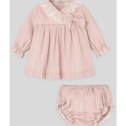 Paz Rodriguez Baby Sets*- Baby Girl Dress & Bloomer Set, Powder Pink