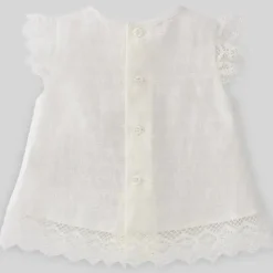 Paz Rodriguez Dresses|Baby Dresses & Skirts*- Baby Girl Woven Short-Dress Luar, Cream
