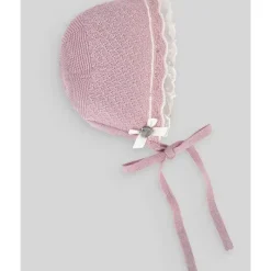 Paz Rodriguez Baby Hats*- Baby Girl Knit Newborn Bonnet, Magnolia
