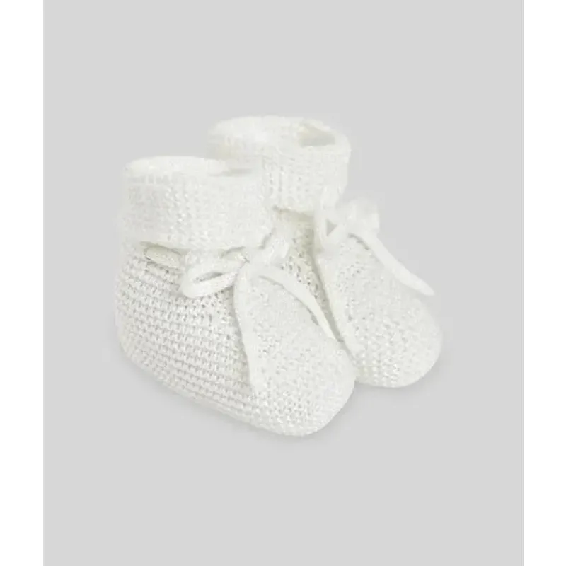 Paz Rodriguez Baby Gloves & Socks*- Baby Knit Newborn Booties, Beige