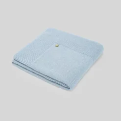 Paz Rodriguez Blankets & Quilts*- Baby Knit Newborn Blanket Esencial, Sky Blue