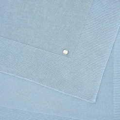 Paz Rodriguez Blankets & Quilts*- Baby Knit Newborn Blanket Esencial, Sky Blue