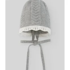 Paz Rodriguez Baby Hats*- Baby Knit Newborn Bonnet, Grey Pearl