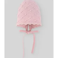 Paz Rodriguez Baby Hats*- Baby Knit Newborn Bonnet, Chalk Pink