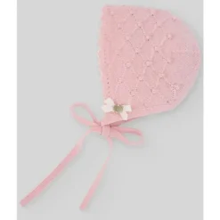 Paz Rodriguez Baby Hats*- Baby Knit Newborn Bonnet, Chalk Pink