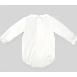 Paz Rodriguez Baby Onesies & Bodysuits*- Baby Knit Newborn Body Teddy, Cream/Lead Blue