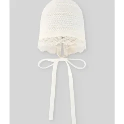 Paz Rodriguez Baby Hats*- Knit Newborn Bonnet Paz, Cream/Beige