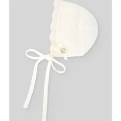 Paz Rodriguez Baby Hats*- Knit Newborn Bonnet Paz, Cream/Beige