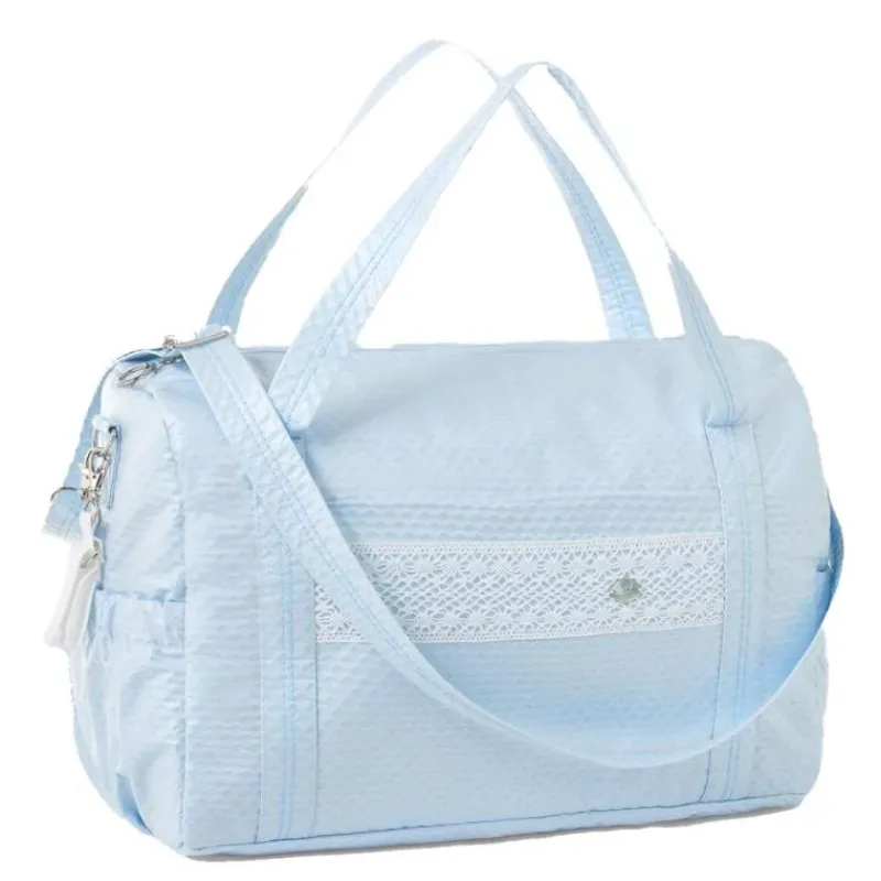 Paz Rodriguez Diaper Backpacks*- Maternity Bag Torres, Chalk Blue/White