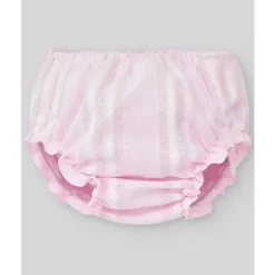 Paz Rodriguez Dresses|Baby Dresses & Skirts*- 2Pk Baby Set Dress With Diaper Cover, White/Chalk Pink