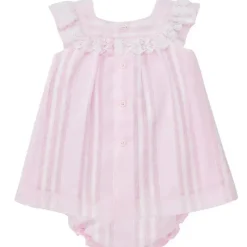 Paz Rodriguez Dresses|Baby Dresses & Skirts*- 2Pk Baby Set Dress With Diaper Cover, Chalk Pink/White