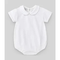 Paz Rodriguez Baby One-Pieces*- 2Pk Baby Set Knit Newborn Body & Knit Romper Stripes, White/Chalk Blue
