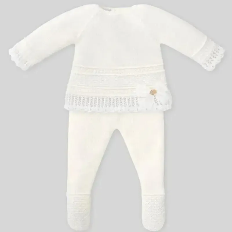 Paz Rodriguez Take Me Home Outfits*- Take Me Home Set Knit Sweater & Leggings Dulzura, Cream