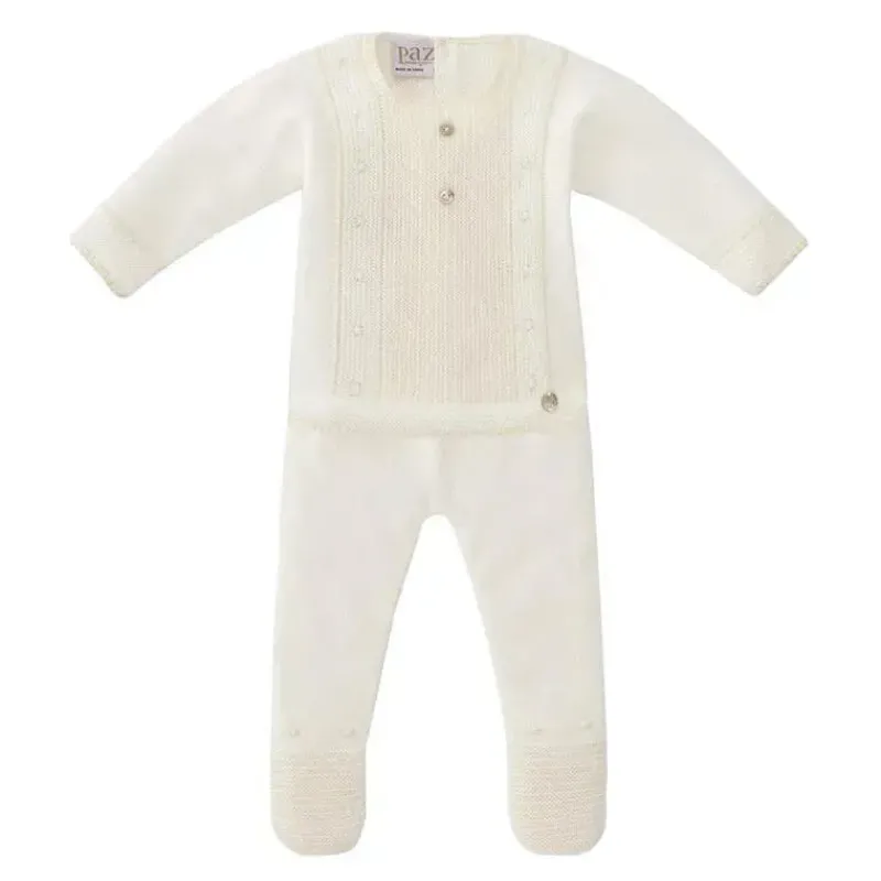 Paz Rodriguez Take Me Home Outfits*- Take Me Home Knit Sweater & Leggins Set Luz V23, Cream