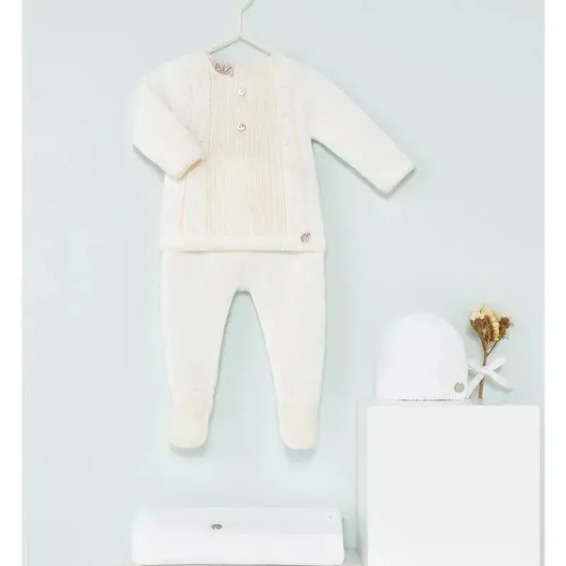 Paz Rodriguez Take Me Home Outfits*- Take Me Home Knit Sweater & Leggins Set Luz V23, Cream