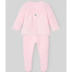 Paz Rodriguez Take Me Home Outfits*- Take Me Home Set Knit Newborn Sweater + Leggings Linda, Chalk Pink/White