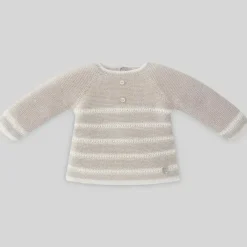 Paz Rodriguez Baby Tops*- Take Me Home Set Knit Sweater & Leggings Luar, Linen/Cream